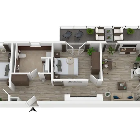 Apartamento Grosse Strandoase 5 Sterne Mit Blick Auf Den Bodden